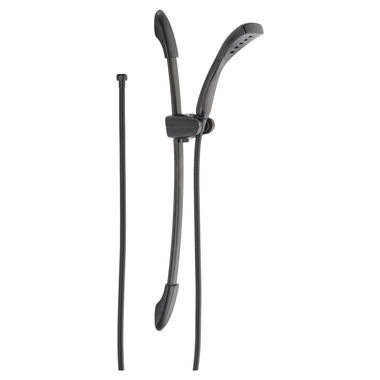 Click here to see Delta 51105-RB Delta Single-Setting Slide Bar Hand Shower with H2Okinetic Technology, WaterSense Certified, Venetian Bronze - 51105-RB