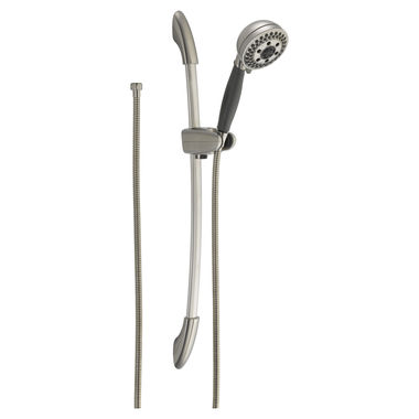 Click here to see Delta 51405-SS Delta 51405-SS Stainless Steel Transitional Slide Bar Hand Shower