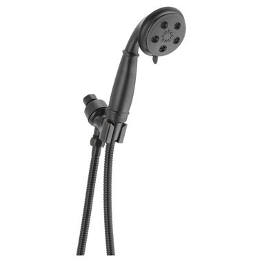 Click here to see Delta 54433-RB-PK Delta H2Okinetic 3-Setting Hand Shower with Adjustable Shower Mount and Stretchable Metal Hose, 1.75 GPM, WaterSense, Venetian Bronze - 54433-RB-PK