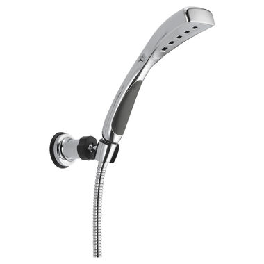 Click here to see Delta 55411 Delta Universal Showering H2Okinetic Single-Setting Wall Mount Hand Shower, 2.0 GPM, Chrome - 55411