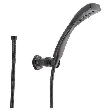 Click here to see Delta 55411-RB Delta Universal Showering H2Okinetic Single-Setting Wall Mount Hand Shower, 2.0 GPM, Venetian Bronze - 55411-RB