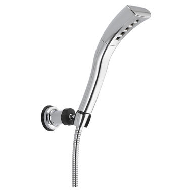 Click here to see Delta 55421 Delta Universal Showering H2Okinetic Single-Setting Wall Mount Hand Shower, 1.75 GPM, Chrome - 55421