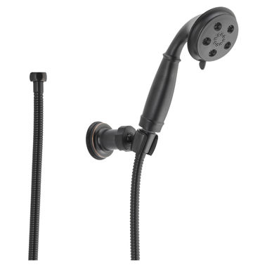 Click here to see Delta 55433-RB Delta Universal Showering H2Okinetic Three-Setting Wall Mount Hand Shower, 1.75 GPM, Venetian Bronze - 55433-RB