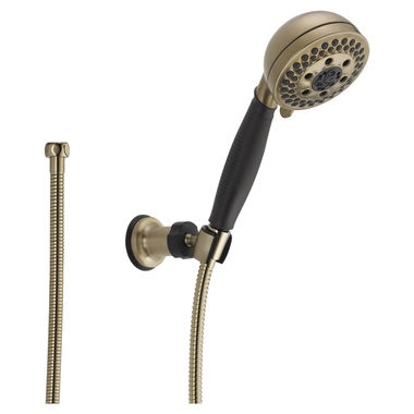Click here to see Delta 55445-CZ Delta Universal Showering H2Okinetic 5-Setting Wall Mount Hand Shower, 1.75 GPM, Champagne Bronze - 55445-CZ