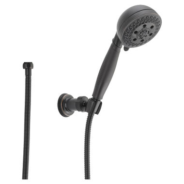 Click here to see Delta 55445-RB Delta Universal Showering H2Okinetic 5-Setting Wall Mount Hand Shower, 1.75 GPM, Venetian Bronze - 55445-RB