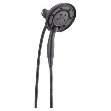 Click here to see Delta 58471-RB-PK Delta In2ition 4-Spray Setting Two-In-One Shower, H2Okinetic PowerDrench Spray, MagnaTite Docking, Venetian Bronze - 58471-RB-PK