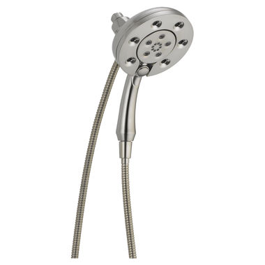 Click here to see Delta 58472-SS Delta 58472-SS H2Okinetic In2ition 4-Setting Two-In-One Shower, Stainless