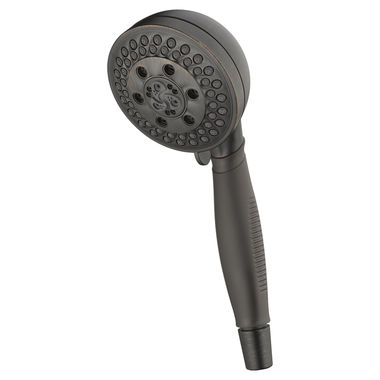 Click here to see Delta 59445-RB-PK Delta H2Okinetic Five-Setting Touch-Clean ADA Handheld Shower for 51559, 55445, and 54445-PK Wall-Mount Hand Showers, 1.75 GPM, Venetian Bronze - 59445-RB-PK
