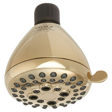 Click here to see Delta 75555PB Delta 75555PB Polished Brass Five-Setting Shower Head