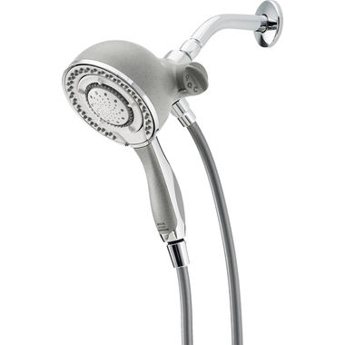 Click here to see Delta 75580D Delta 75580D Universal Showering In2ition 2-In-1 Shower Head - Chrome