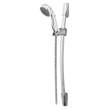 Click here to see Delta 75800140 Delta Universal Showering 7-Setting Wall Bar Hand Shower, Touch-Clean, 2.5 GPM, Chrome - 75800140