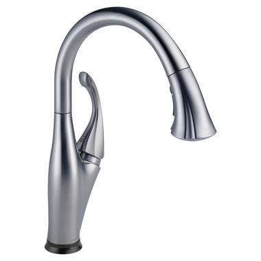 Click here to see Delta 9192T-AR-DST Delta  Addison Touch2O Single Handle Pull-Down Kitchen Faucet, Arctic Stainless - 9192T-AR-DST