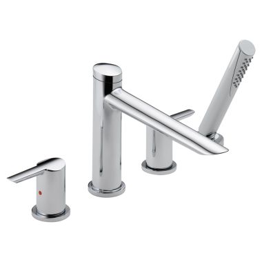 Click here to see Delta T4761 Delta T4761 Compel Chrome 4-Hole Roman Tub Trim with Hand Shower