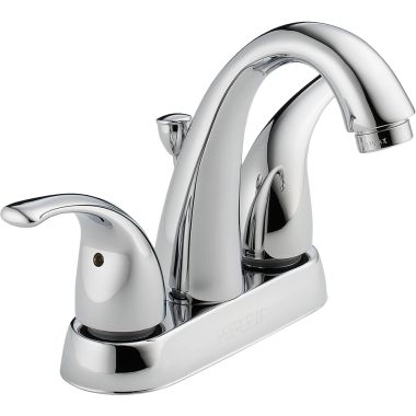 Click here to see Peerless P299695LF-W Peerless P299695LF-W Tunbridge Two-Handle 4-Inch Centerset Lavatory Faucet, Chrome