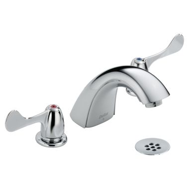 Click here to see Delta 3549LF-WFHDF Delta 3549LF-WFHDF Commercial Two Handle Widespread Lavatory Faucet Chrome