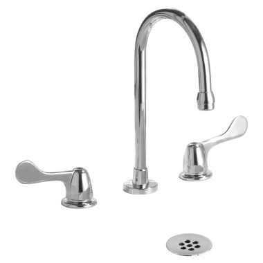 Click here to see Delta 3579LF-WFHDF DELTA 3579LF-WFHDF COMMERCIAL TWO HANDLE WIDESPREAD LAV FAUCET CHROME