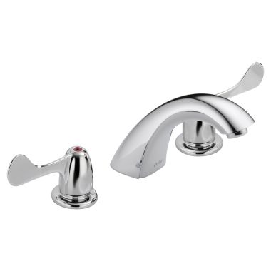 Click here to see Delta 3549LF-WFLGHDF DELTA 3549LF-WFLGHDF COMMERCIAL TWO HANDLE WIDESPREAD LAV FAUCET CHROME