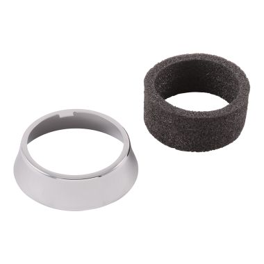 Click here to see Delta RP60962AR Delta Linden Arctic Stainless Escutcheon and Gasket for Single-Handle Pull-Out Kitchen Faucet - RP60962AR