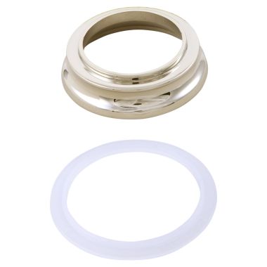 Click here to see Delta RP72712PN DELTA RP72712PN PART ESCUTCHEON WITH GASKET (1H) POLISHED NICKEL