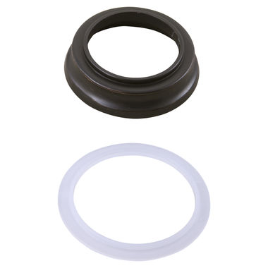 Click here to see Delta RP72712RB Delta Cassidy Venetian Bronze Flange and Gasker for 598LF-MPU, 798LF, 597LF-MPU, and 797LF Cassidy Single-Handle Bathroom Faucets - RP72712RB