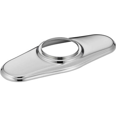 Click here to see Delta RP72711 Delta Cassidy One-Hole Chrome 4in Escutcheon with Gasket for 597LF-MPU Series and 598LF-MPU Series Single-Handle Bathroom Faucets - RP72711