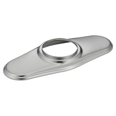 Click here to see Delta RP72711AR Delta Cassidy One-Hole Arctic Stainless 4in Escutcheon with Gasket for 597LF-MPU Series and 598LF-MPU Series Single-Handle Bathroom Faucets - RP72711AR