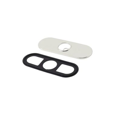 Click here to see Delta RP72991SS Delta Trinsic Three-Hole Escutcheon with Gasket for 759-DST and 559LF Single-Handle Bathroom Faucet, Stainless - RP72991SS