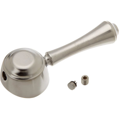 Click here to see Delta RP72685AR Delta Cassidy Arctic Stainless Metal Lever Handle, Set Screw, and Button for Cassidy Series Kitchen Faucets - RP72685AR