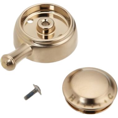 Click here to see Delta RP72571SS Delta Cassidy Stainless Temperature Knob, Cover, and Set Screw for T17T097 Valve Only Trim - RP72571SS