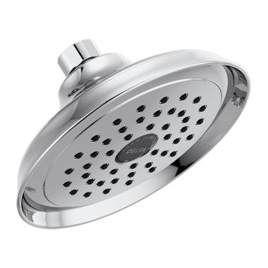 Click here to see Delta RP72856 Delta Silverton Water-Efficient Shower Head with Touch-Clean Nozzles, Round, 1.75 GPM, Chrome - RP72856