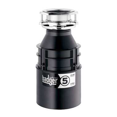 Click here to see Insinkerator BADGER-5 Insinkerator Badger-5 1/2 HP Garbage Disposal Less Cord