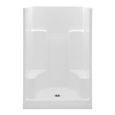 Click here to see Aquatic 1483SG-WH Aquatic Bath 1483SG-WH Everyday Smooth Wall Shower, 1-Piece - White
