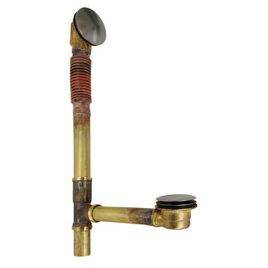 Click here to see Kohler 7259-BN Kohler Clearflo Toe Tap Bath Drain, Solid Brass - Vibrant Brushed Nickel (K-7259-BN)