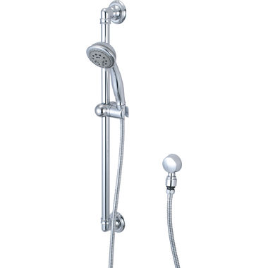 Click here to see Pioneer 6DM400 Pioneer Del Mar Five-Function Handheld Shower Set with 25-1/8in Slide Bar, Round, 2.5 GPM, ADA-Compliant, Chrome - 6DM400