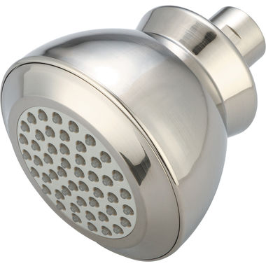 Click here to see Pioneer X-6400019-BN Pioneer Del Mar 3-3/8in Single-Function Standard Shower Head, 2.5GPM, Rub-Clean Anti-Scale Spray, PVD Brushed Nickel - X-6400019-BN
