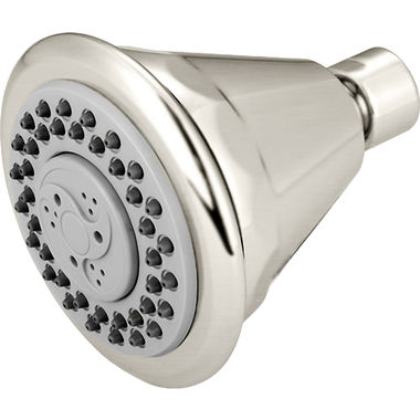 Click here to see Pioneer X-6400045-BN Pioneer Legacy 3-3/8in Four-Function Round Shower Head, 1.5 GPM, Rub-Clean Anti-Scale Spray, PVD Brushed Nickel - X-6400045-BN