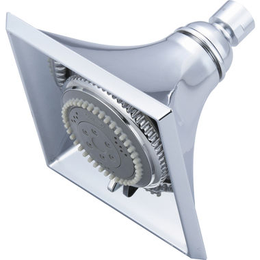 Click here to see Pioneer X-6400054 Pioneer Prenza Five-Function Shower Head with Rub-Clean Anti-Scale Spray, 1.5 GPM, PVD Polished Chrome - X-6400054