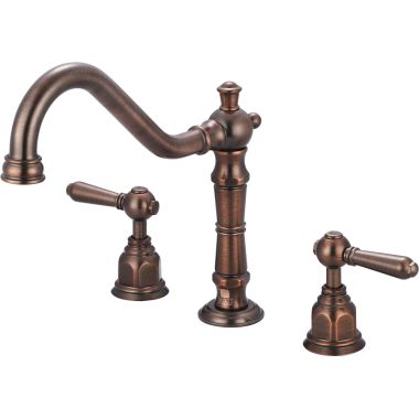 Click here to see Pioneer 2AM200-ORB Pioneer Americana Two Handle Widespread Kitchen Faucet, Oil Rubbed Bronze - 2AM200-ORB