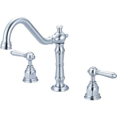 Click here to see Pioneer 2AM200-SS Pioneer Americana Two Handle Widespread Kitchen Faucet, Stainless - 2AM200-SS