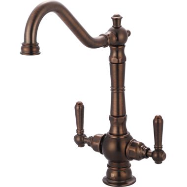 Click here to see Pioneer 2AM400-ORB Pioneer Americana Two Handle Kitchen Faucet, 1 Hole, Oil Rubbed Bronze - 2AM400-ORB