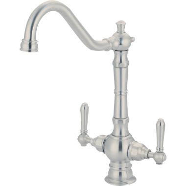 Click here to see Pioneer 2AM400-PN Pioneer Americana Two Handle Kitchen Faucet, 1 Hole, Polished Nickel - 2AM400-PN
