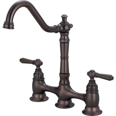 Click here to see Pioneer 2AM500-TB Pioneer Americana Two-Handle Bridge Kitchen Faucet, Tuscany Bronze - 2AM500-TB