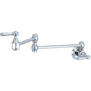 Click here to see Pioneer 2AM600 Pioneer Americana Wall Mount Pot Filler Faucet, Chrome - 2AM600