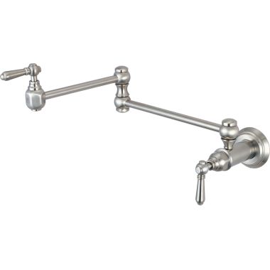 Click here to see Pioneer 2AM600-BN Pioneer Americana Wall Mount Pot Filler Faucet, Brushed Nickel - 2AM600-BN