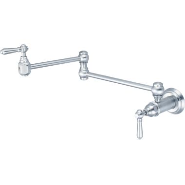 Click here to see Pioneer 2AM600-SS Pioneer Americana Wall Mount Pot Filler Faucet, Stainless Steel - 2AM600-SS
