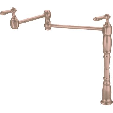 Click here to see Pioneer 2AM700-GR Pioneer Americana Deck Mount Pot Filler Faucet, Golden Rose - 2AM700-GR