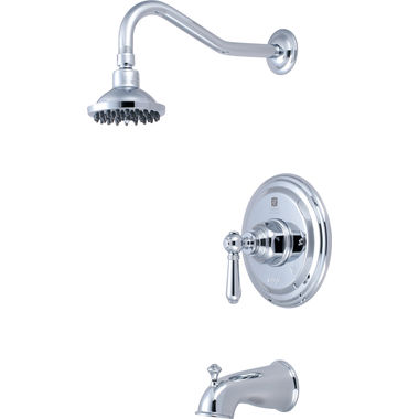 Click here to see Pioneer 4AM100T Pioneer Americana On Handle Polished Chrome Tub/Shower Trim, Single-Function, 1.75 GPM, Lever Handle, WaterSense, ADA - 4AM100T