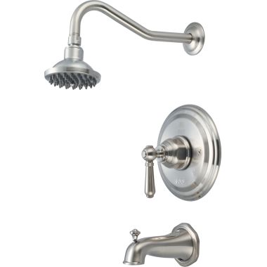 Click here to see Pioneer 4AM100T-BN Pioneer Americana One Handle Brushed Nickel Tub/Shower Trim, Single-Function, 1.75 GPM, Lever Handle, WaterSense, ADA - 4AM100T-BN