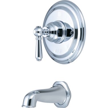 Click here to see Pioneer 4AM200T Pioneer Americana Single-Handle Wall-Mount Polished Chrome Tub Faucet Trim Set, Metal Lever Handle, ADA Compliant - 4AM200T