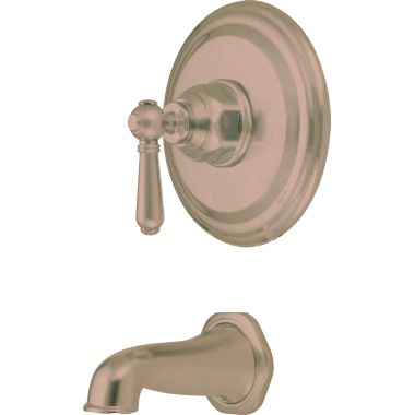 Click here to see Pioneer 4AM200T-GR Pioneer Americana Single-Handle Wall-Mount Golden Rose Tub Faucet Trim Set, Metal Lever Handle, ADA Compliant - 4AM200T-GR